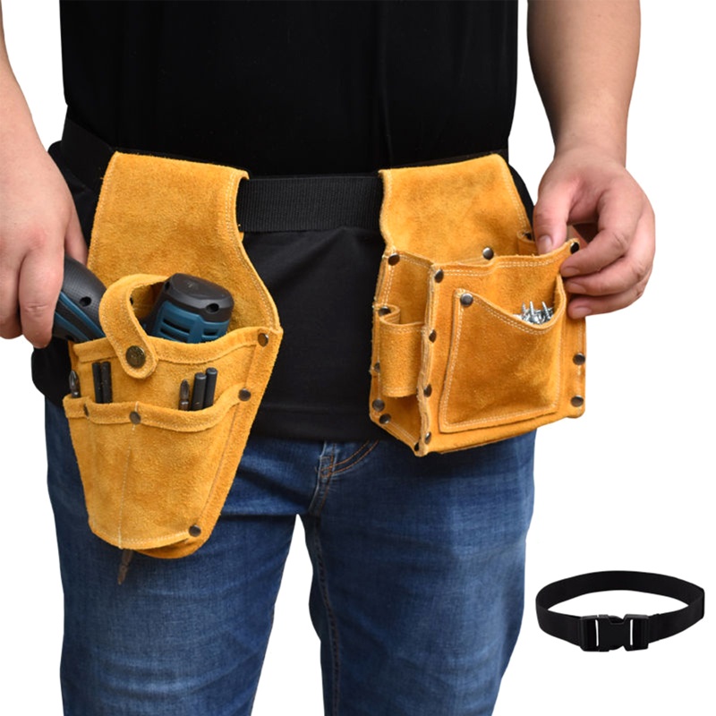 Bộ 2 Túi Da Đựng Dụng Cụ Cờ Lê / Kéo Đa Năng Tiện Dụng