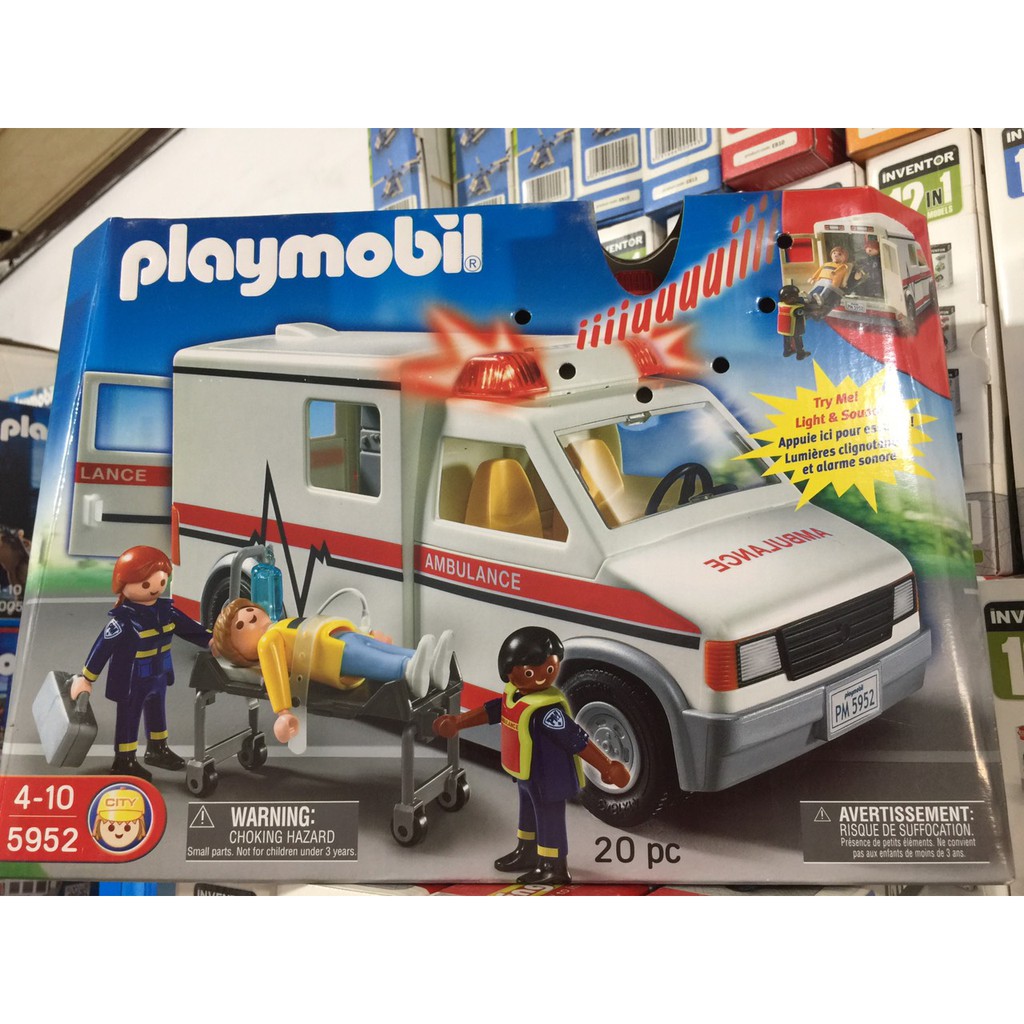 [MUA NGAY] Đồ Chơi Lắp Ráp Mô Hình Xe Cấp Cứu Cao Cấp PLAYMOBIL 2