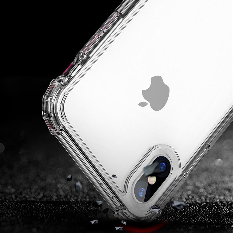 Ốp điện thoại tpu mềm trong suốt chống sốc thích hợp cho Iphone 11 pro max xr xs max 8 7 6 6s plus