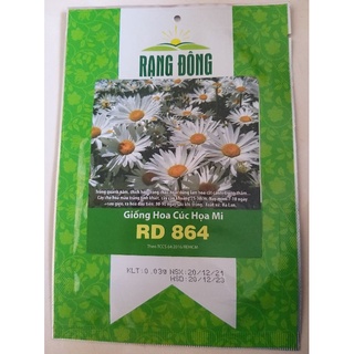 Hạt giống hoa cúc họa mi rd 864 rạng đông gói 0.03g