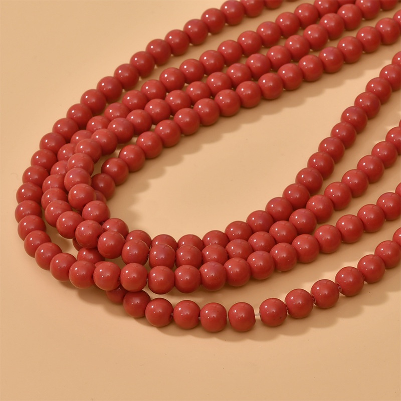 Túi 50 Hạt Đá Ngọc Bích 8mm Màu Sắc Xinh Xắn Dùng Làm Trang Sức Thủ Công