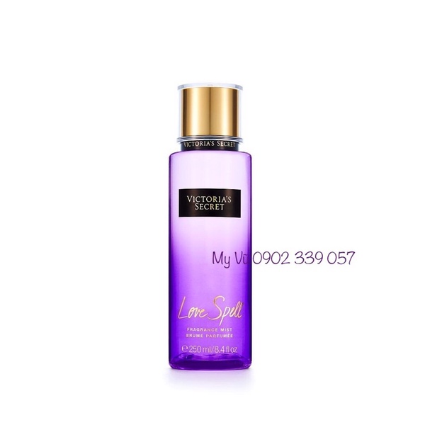 Love Spell Nước hoa Xịt thơm toàn thân Victoria's Secret Victoria Secret Fragrance Mist 250ml