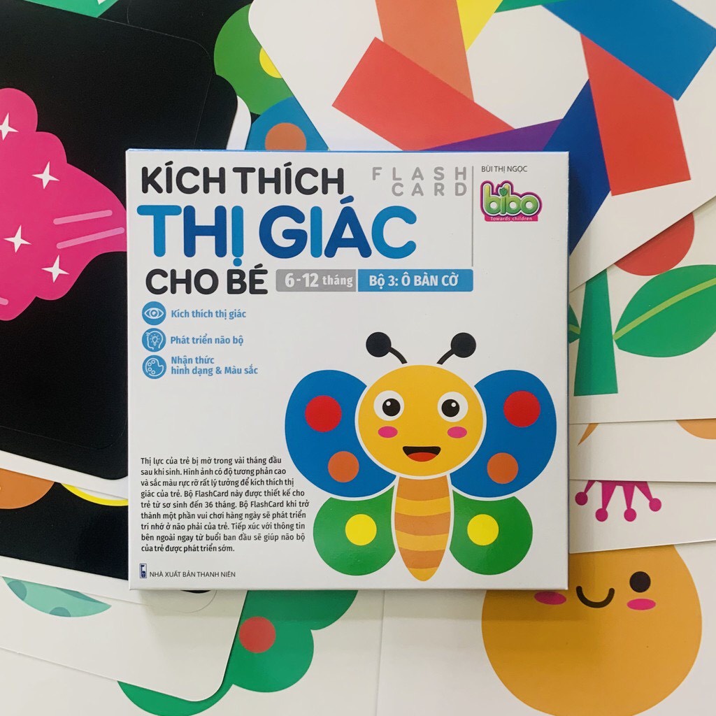 [Giá gốc] Bộ thẻ GẤP KÍCH THÍCH THỊ GIÁC CHO BÉ