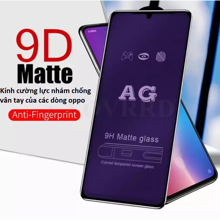 Dán cường lực Nhám Full màn hình Oppo