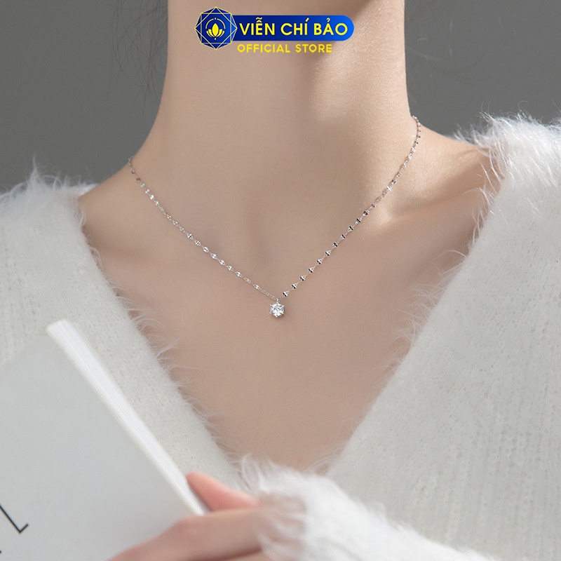 Dây chuyền bạc nữ tinh tú chất liệu bạc 925 thời trang phụ kiện trang sức nữ Viễn Chí Bảo D400769