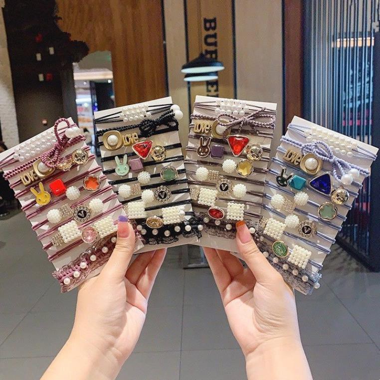 Set 11 Dây Buộc Tóc Nhiều Mẫu Kute Cho Bạn Nữ./