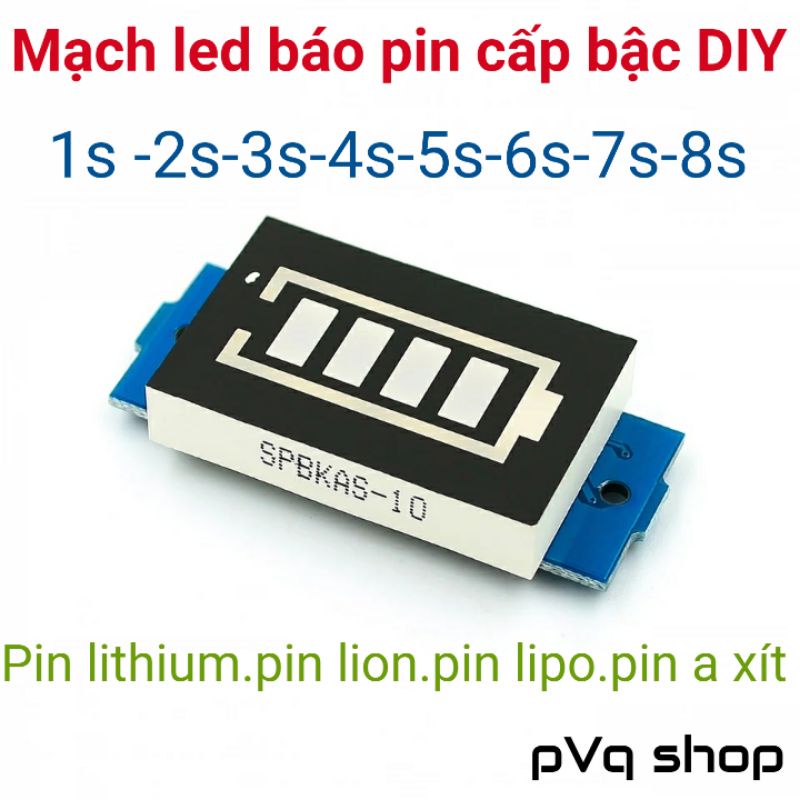 Mạch Led báo mức Pin Lithium lipo - 1S 2S 3S 4S 5S 6S 7S