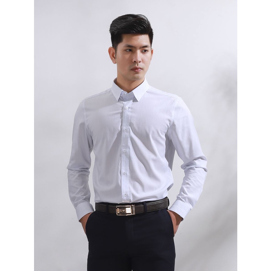 (Gốc 750k) Áo sơ mi nam dài tay ARISTINO ALS15008 dáng reguler fit, chất modal sợi sồi tự nhiên, có túi ngực