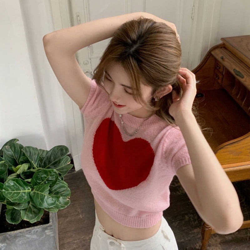 Áo Thun Tay Ngắn Phong Cách Hàn Quốc Thời Trang Mới Cho Nữ