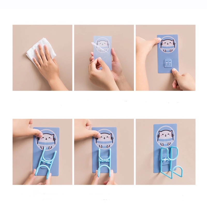 Móc Treo Đồ Dán Tường 4 Kiểu Dáng Ngẫu Nhiên