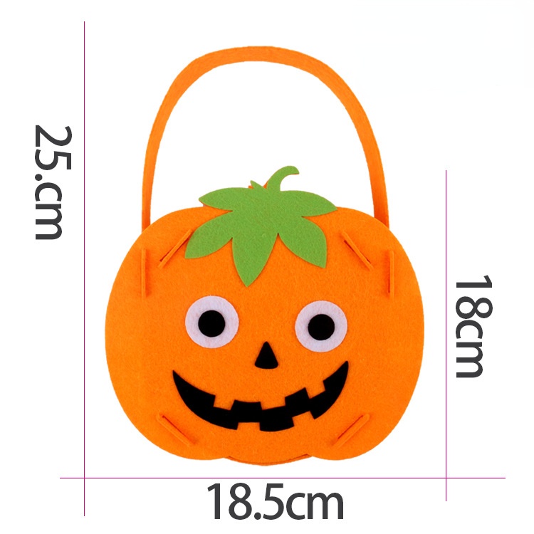 Túi Đựng Kẹo Halloween Hình Bí Ngô Cho Bé
