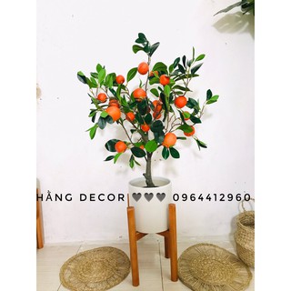 Cây quýt giả 85cm-cây giả trang trí tết