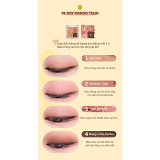 [100% AUTH] Bảng Phấn Mắt 4 Ô Romand Better Than Eyes mini