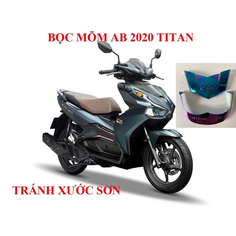 Mỏ trước sau ab air balade 2020-2021 inox titan cực đẹp