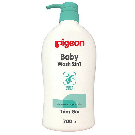 Tắm gội Pigeon 2 in1 hương Jojoba 700 ml (Mẫu mới)