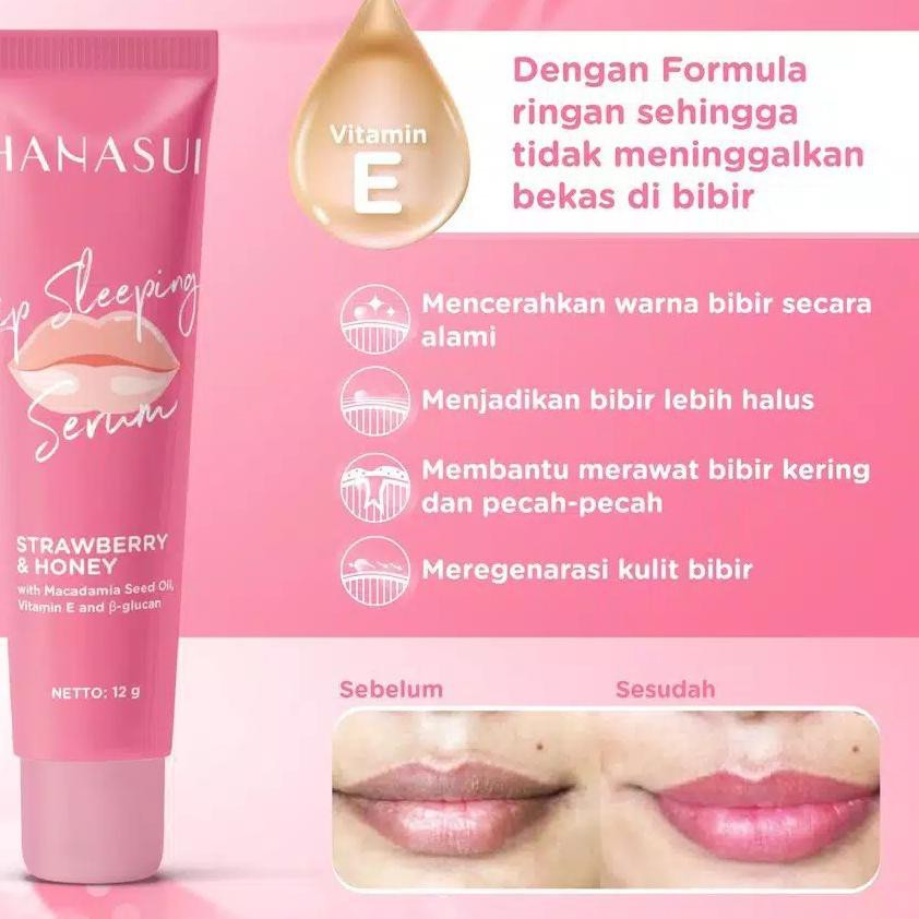 (Hàng Mới Về) Serum Dưỡng Môi Khi Ngủ Hanasui 12g | BigBuy360 - bigbuy360.vn