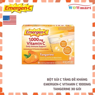 Bột sủi C tăng đề kháng Emergen-C Vitamin C 1000mg Tangerine 30 gói