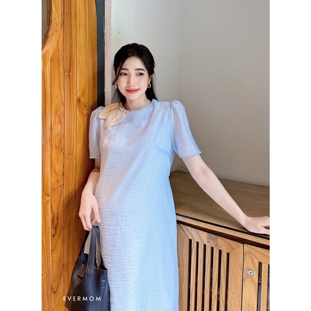 EVERMOM | Đầm bầu thiết ké dáng suông đính lá đi tiệc - Aura Dress
