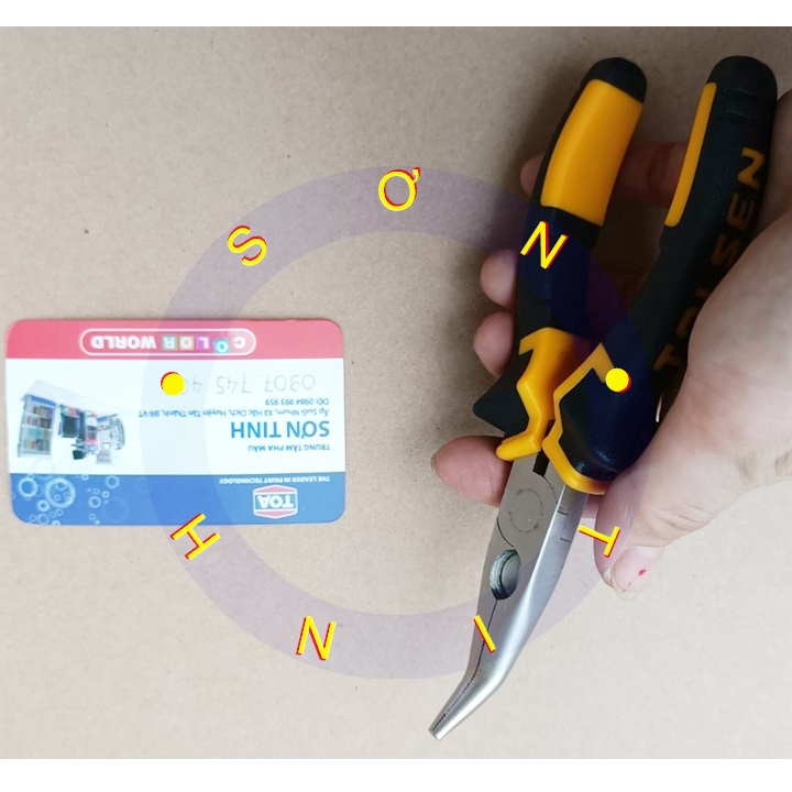 Kìm nhọn cong 6 inch Tolsen 10008