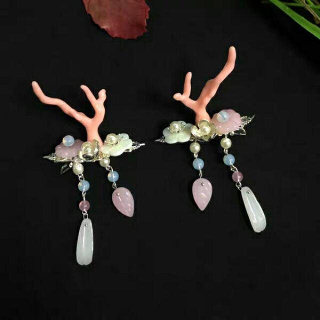 Kẹp tóc sừng rồng mini