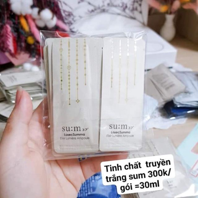 Tinh Chất Truyền Trắng SUM LOSEC ELIXIR LUMIERE AMPOULE Dạng Gói 1ml