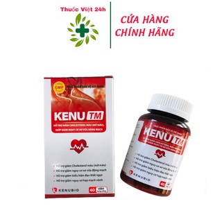 Viên Uống Kenu TM - Giải pháp mới cho người béo phì mỡ máu cao, giảm nguy cơ xơ vữa động mạch, tốt cho tim mạch h40 viên