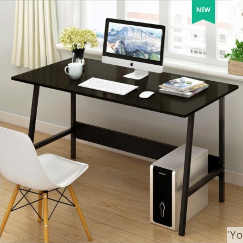 Bàn làm việc đa năng tiện lợi Tâm House BXG066 Chân Xéo (80x37CM) Đen | BigBuy360 - bigbuy360.vn
