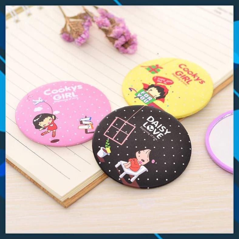 Gương mini cầm tay phong cách Hàn Quốc - shop giao mẫu ngẫu nhiên