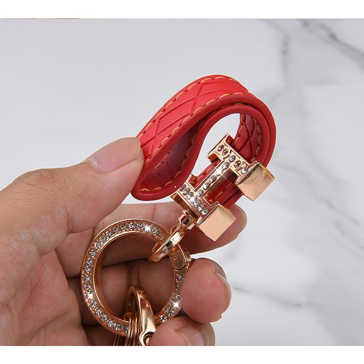 Móc Khóa Xe Hơi Kiểu Mới Nhất ins Số Lượng Cao Chống Thất Lạc Mặt Dây Chuyền Kim Cương Sáng Tạo