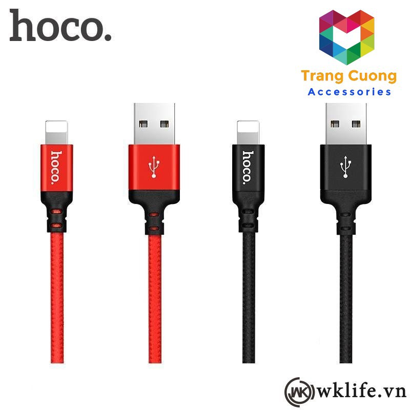 [CHÍNH HÃNG] Cáp Hoco X14 Dài 1M Lighting/Micro USB/Type C - Hàng Chính Hãng - Siêu Đẹp  - Siêu Rẻ  - Siêu Bền