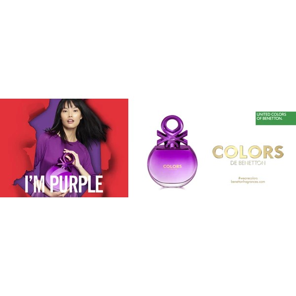 Paris France Beauty - Nước Hoa Nữ United Color Of Benetton Colors Benetton Purple 80ml