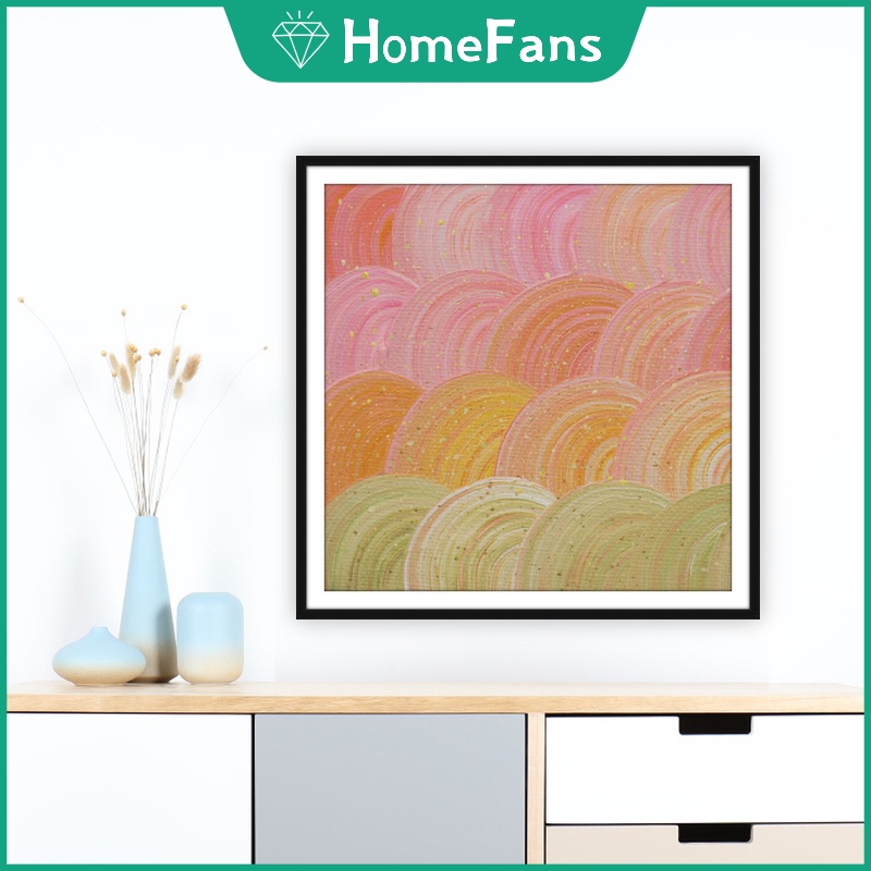 Bộ Tranh Đính Đá 5D Tự Làm 40x40cm/50x50cm Họa Tiết Sóng Biển Nhiều Màu Trang Trí Nhà Cửa