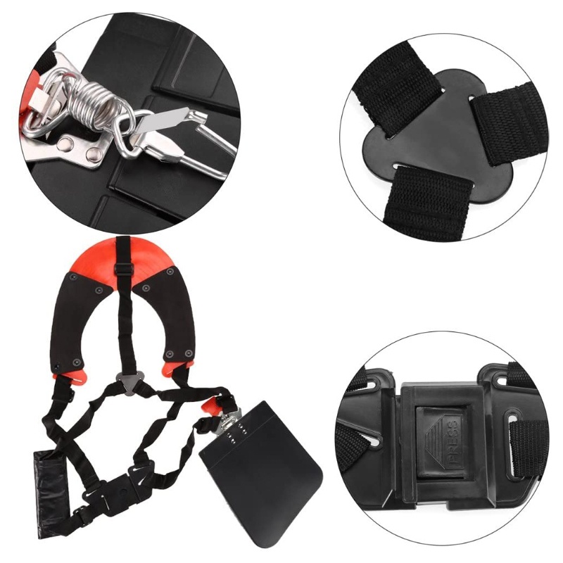 Dây Đeo Vai Đôi Màu Đen Thoải Mái Cho Máy Cắt Cỏ