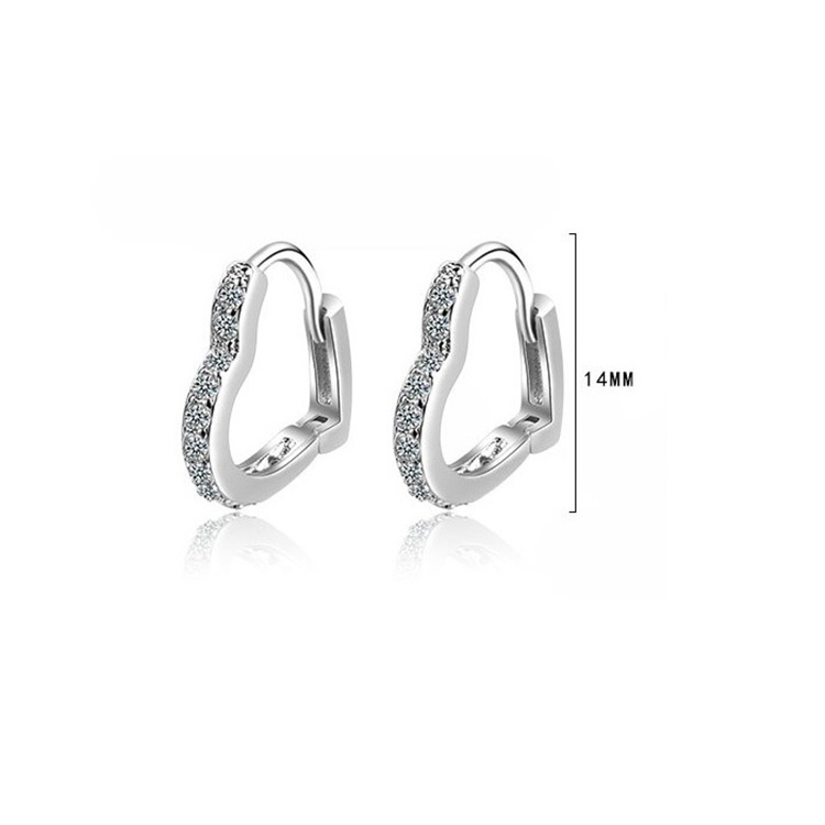 Bông tai thời trang nữ hình trái tim xinh xắn - HT324