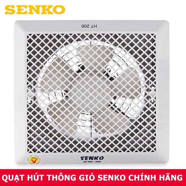 Quạt hút thông gió 1 chiều âm trần và 2 chiều âm tường Senko H200 và HT200 35W cao cấp - Huy Tưởng