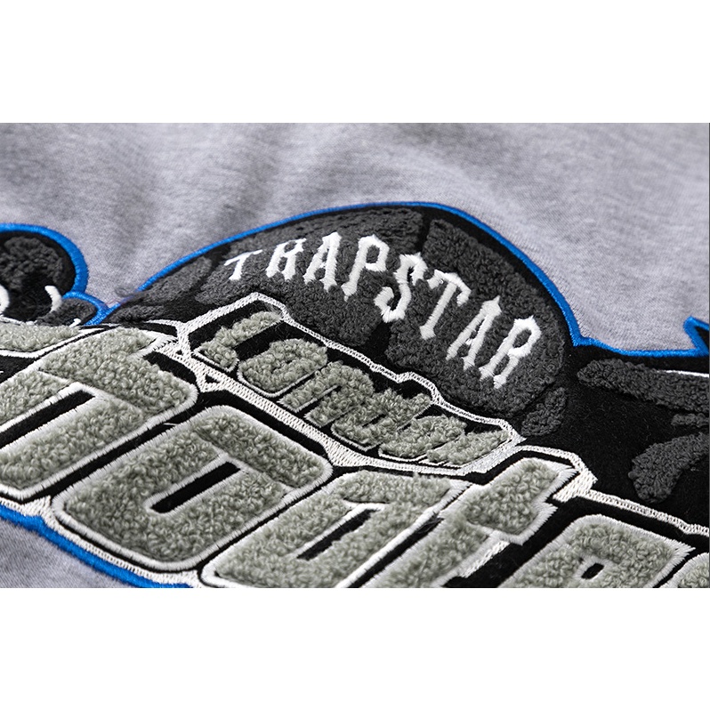 Áo khoác Trapstar có mũ trùm đầu phối họa tiết rằn ri thời trang cho nam và nữ