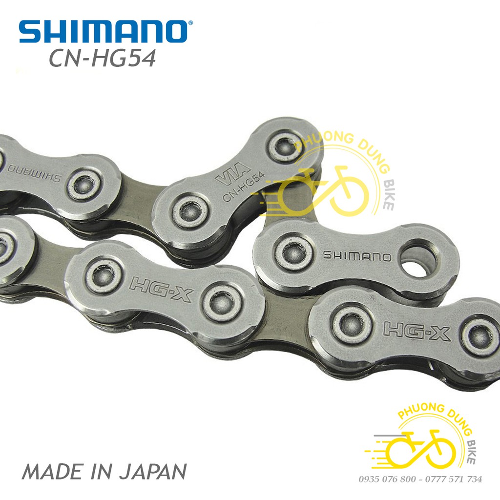 Xích sên xe đạp SHIMANO Deore CN HG54 10 speed - Hàng chính Hãng