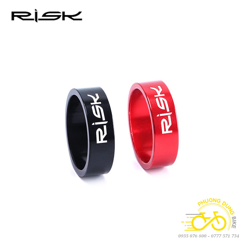 Bộ 4 Vòng chêm cổ nhôm xe đạp RISK 10mm