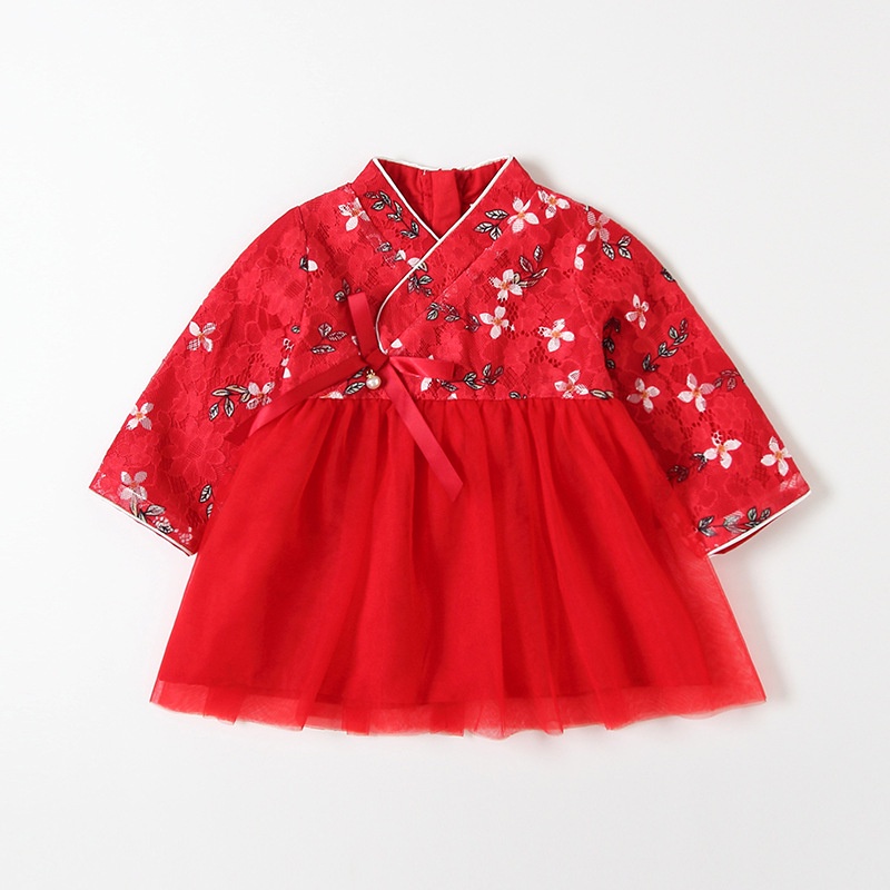 SALE TẾT - Váy Hanbok cách điệu bé gái, đầm kiểu công chúa xinh xắn, chân váy bồng nhẹ điệu đà, hàng IDEA cao cấp | MV08