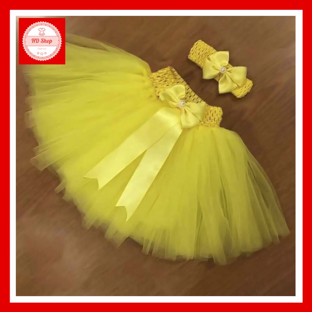 Chân váy cho bé gái ❤️FREESHIP❤️ chân váy xoè màu vàng cho bé gái cực cute