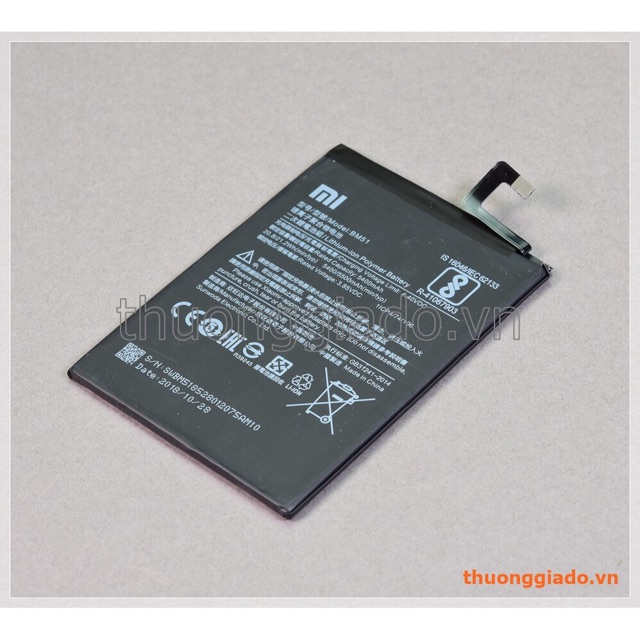 Pin thay thế cho Xiaomi Mi Max 3 (BM51) ZIN Mới. Bảo hành 3 tháng