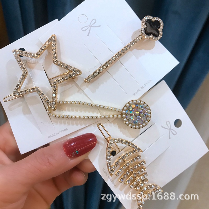 Cài Tóc Kẹp Mái Tóc Nữ Phong Cách Hàn Quốc Hottrend set 4 cặp tóc dễ thương