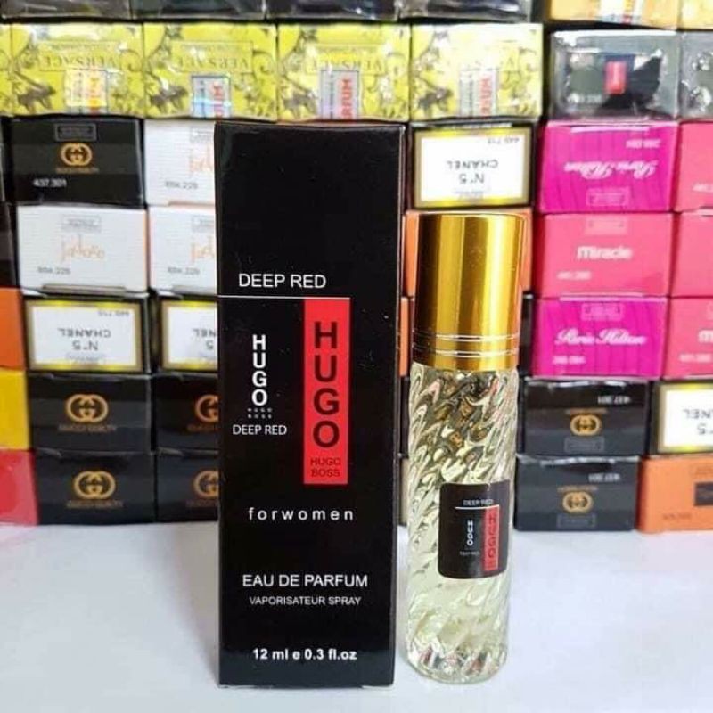 Nước hoa Hparfum Hugo Boss đỏ dạng đầu lăn mini 12ml Tinh dầu thơm