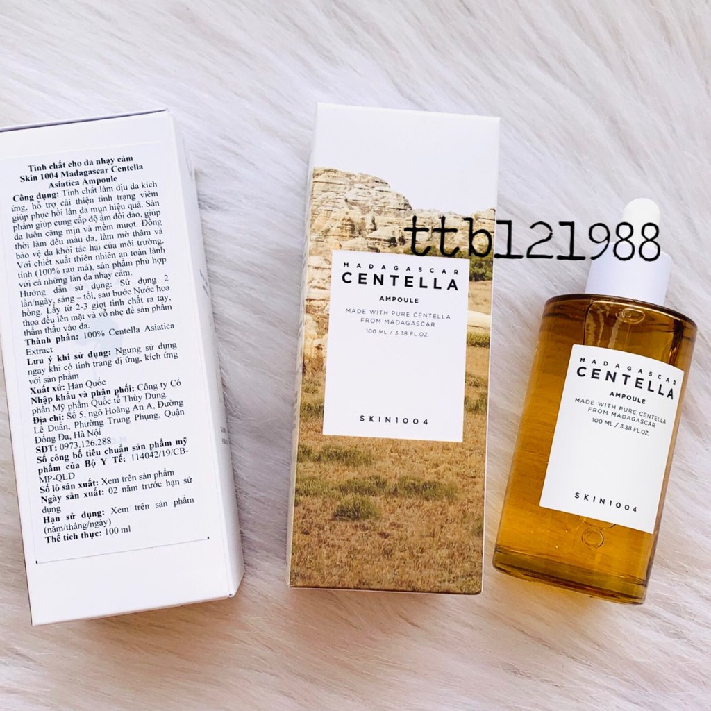 < tem phụ >Tinh Chất Serum Rau Má Madagascar Skin1004 100Ml + 55Ml + Hyalu Cica 50Ml Dành Cho Da Mụn Nhạy Cảm | BigBuy360 - bigbuy360.vn