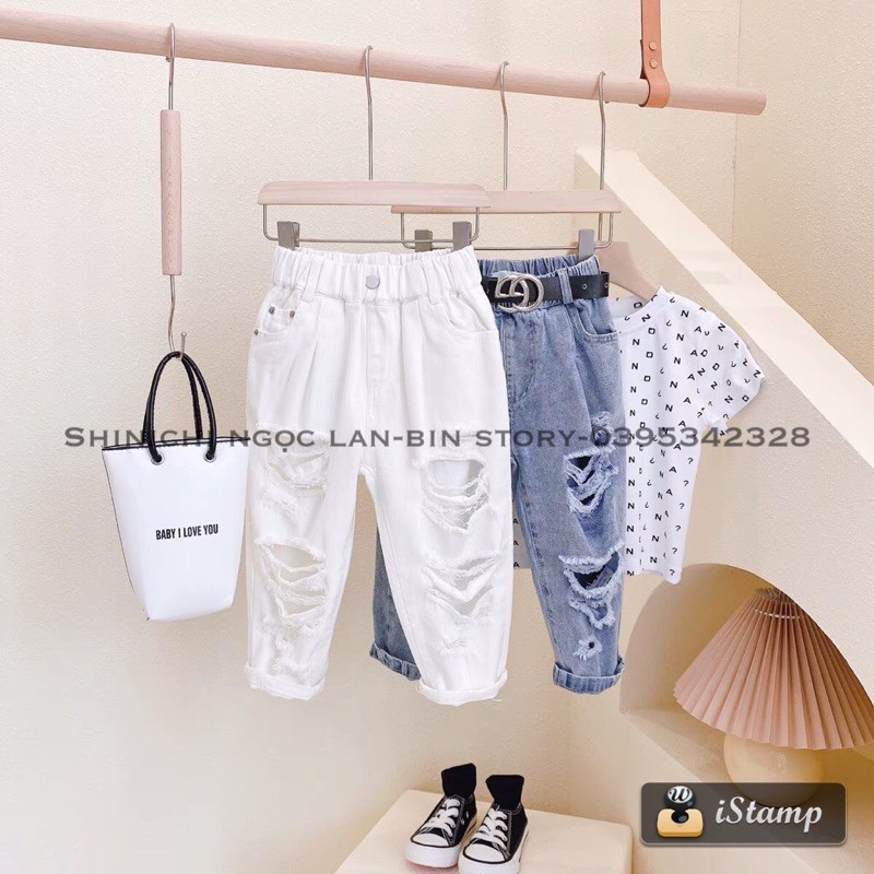 quần bò rách cho bé siêu mềm đẹp