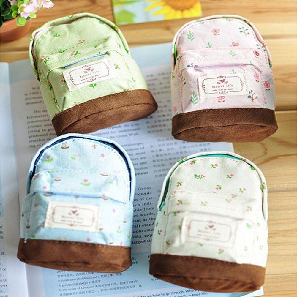 Ví Canvas Mini Họa Tiết Hoa Đựng Tiền Xu Thời Trang Cho Nữ