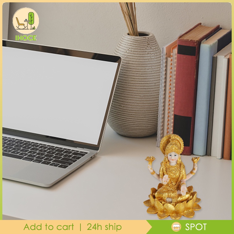 Tượng phật vàng Ấn Độ bằng nhựa resin dùng trang trí phòng
