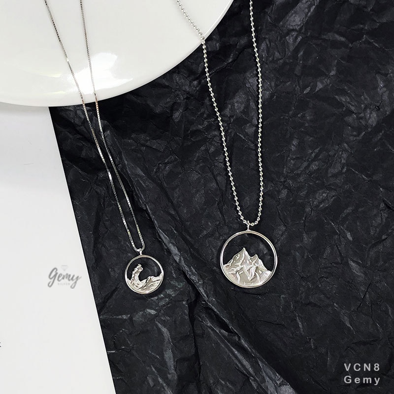 Vòng cổ đôi dây chuyền nam nữ Moutian 2 mẫu mới bạc 925 | GEMY SILVER VCN8