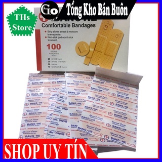Băng gâu y tế cá nhân hộp 100 miếng