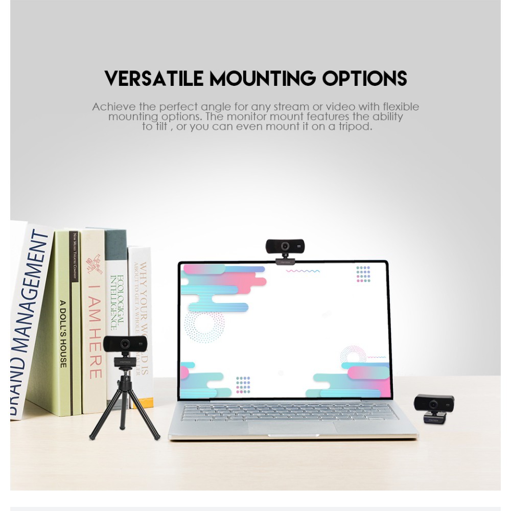 Webcam Livestream Chuyên Nghiệp FANTECH C30 LUMINOUS 4MP Hỗ Trợ Quay Chất Lượng 2K | BigBuy360 - bigbuy360.vn